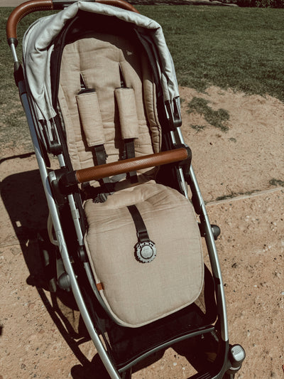 Sand Gingham & Sand Linen Vista V2 & 3 Pram Liner