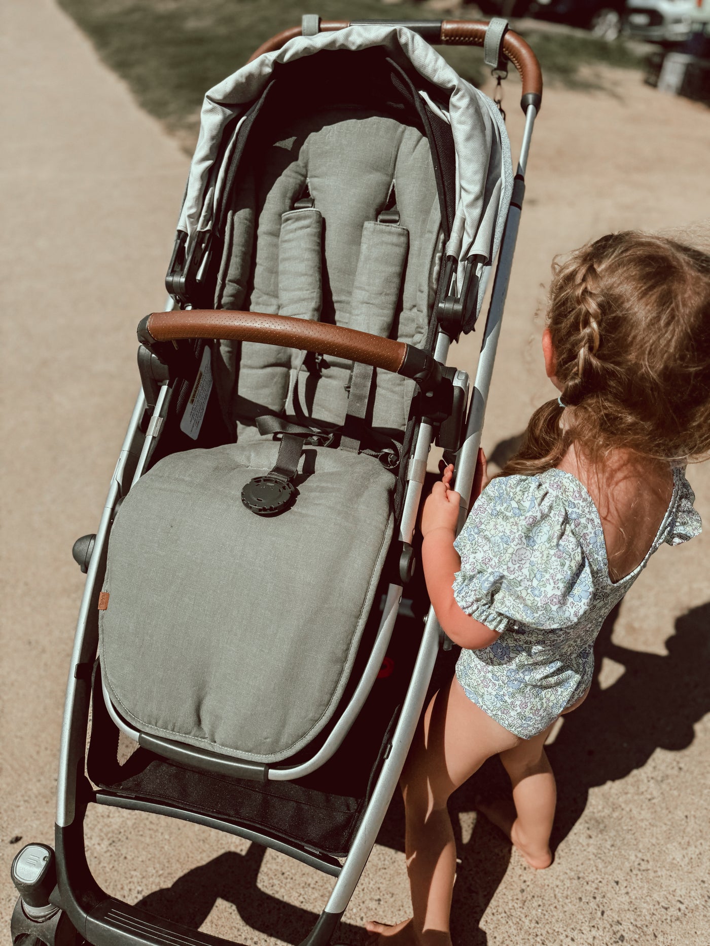 Sage & Speckled Linen UppaBaby Vista V2 & 3 Pram Liner