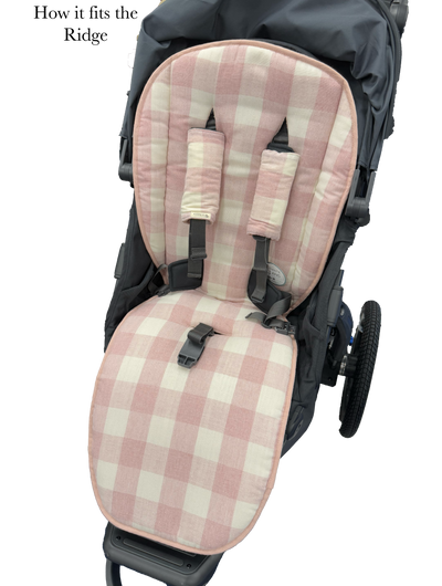 Natural & Sand Stripe Uppababy Pram Liner - Ready to go - Audrey & Me